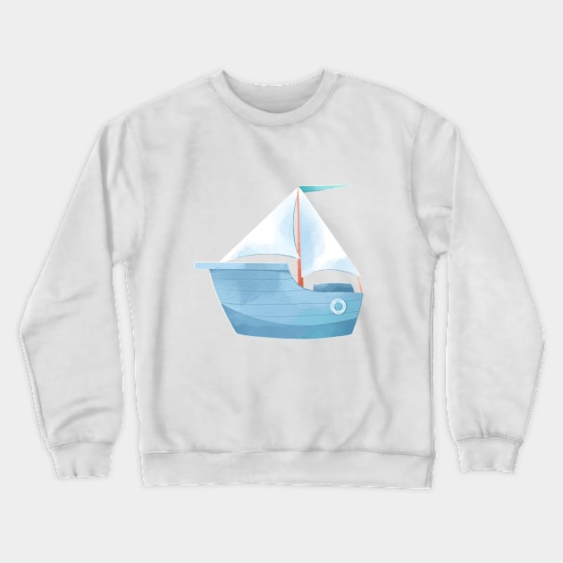 Boat Crewneck Sweatshirt by OllyKo